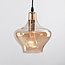 3-lichts industriële hanglamp met amber glas - Maracas