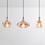 3-lichts industriële hanglamp met amber glas - Maracas