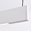 Hanglamp Abby - wit met geïntegreerde LED en instelbaar wattage