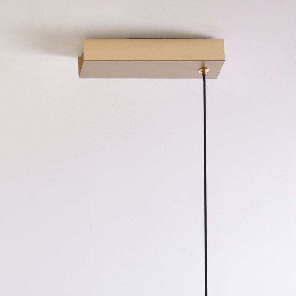 Minimalistische hanglamp Abby met aanpasbare lichtsterkte - goud