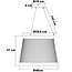 Design hanglamp Kae, 3-staps dimbaar  - zwart
