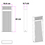 Staande buitenlamp Andrew met geribbeld design 40 cm