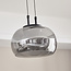Hanglamp Mette - zwart met smoke glas en 3-staps dimbare LED