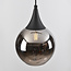 1-fase rail hanglamp met smoke glas en spiegeleffect - Nya