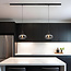 1-fase rail hanglamp Nill met smoke glas en spiegeleffect