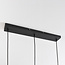 3-lichts hanglamp met amber glas - Lovi