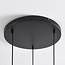 Hanglamp met amber glas en getextureerd detail - Kaca