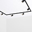 Modern 1-fase railsysteem van 3 meter met Lola spots - zwart