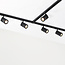 Modern 1-fase railsysteem van 3 meter met Lola spots - zwart