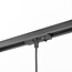 1 fase rail hanglamp Fos - zwart met gouden binnenkant