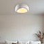 Wabi Sabi plafondlamp Stone Craft met steeneffect 48 x 38 cm - wit