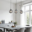 3-lichts hanglamp Carice - smoke glas