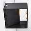 Dimbare wandlamp Lize, mat zwart