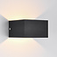 Dimbare wandlamp Lize, mat zwart