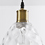 1-lichts hanglamp Verona transparant - druppel glas bolling