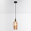 1-lichts hanglamp Verona - amber egaal glas