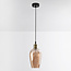 1-lichts hanglamp Verona - amber egaal glas