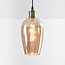 1-lichts hanglamp Verona - amber egaal glas