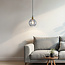 1-lichts hanglamp Liya in smoke glas, variant 1