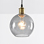 1-lichts hanglamp Liya in smoke glas, variant 1