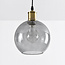 1-lichts hanglamp Liya - smoke glas variant 1