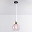 1-lichts hanglamp Liya in rood glas, variant 1