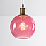 1-lichts hanglamp Liya in rood glas, variant 4