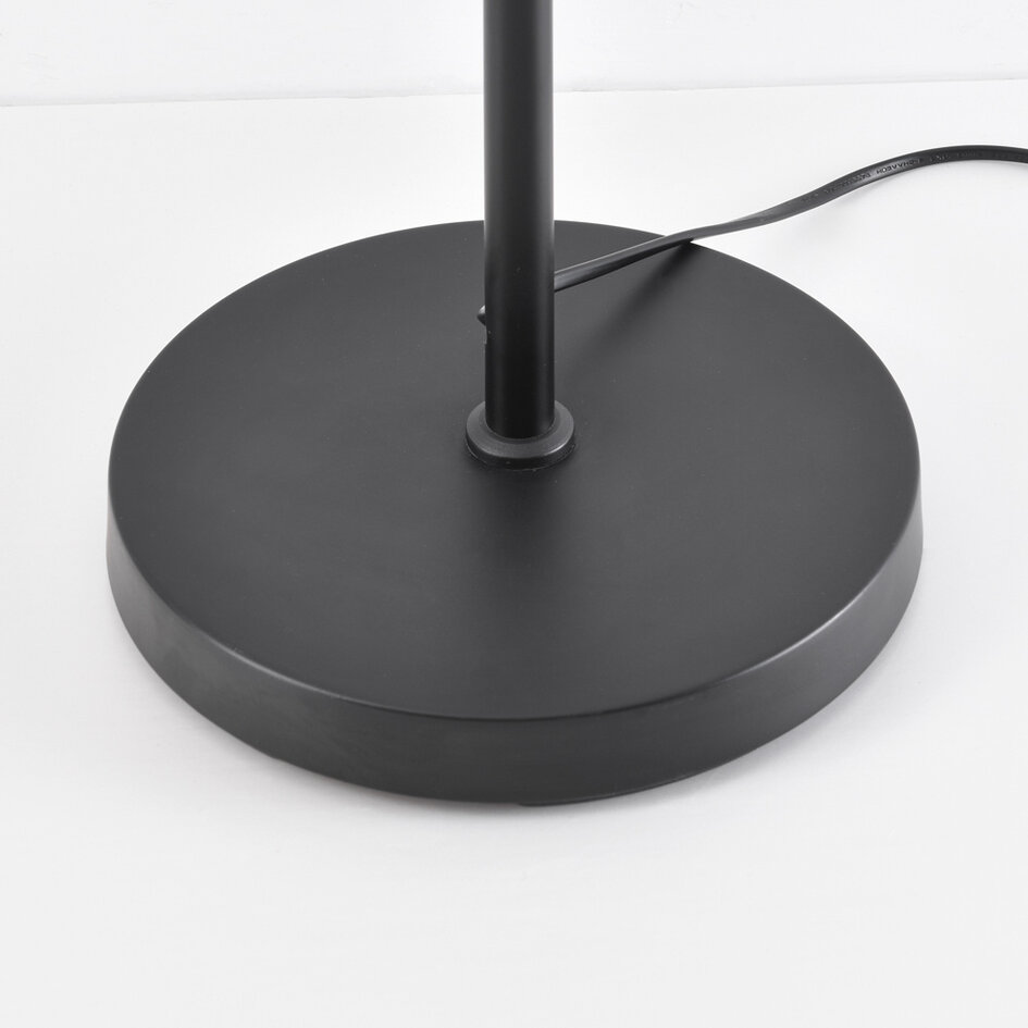 Staande booglamp met natuurlijke kap - Reed