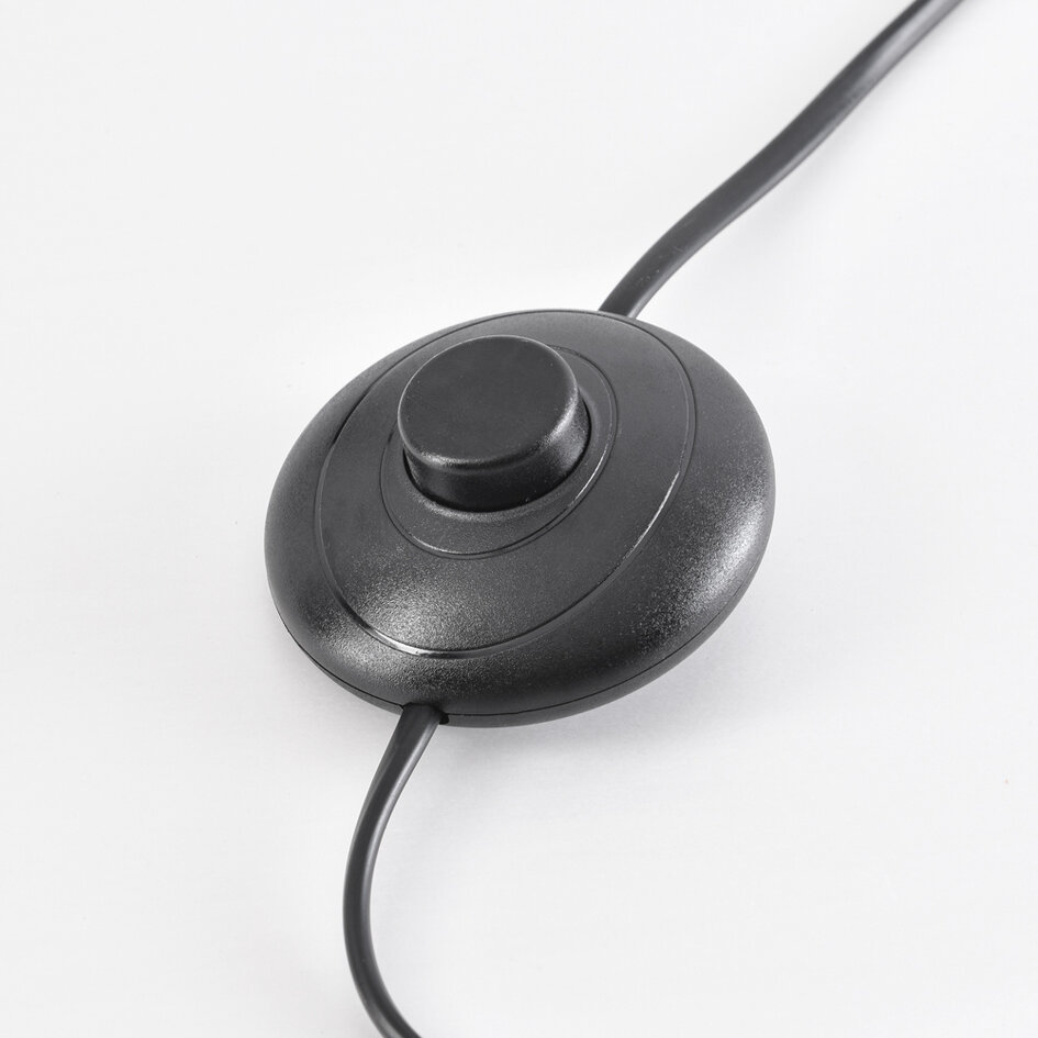 Staande booglamp met natuurlijke kap - Reed