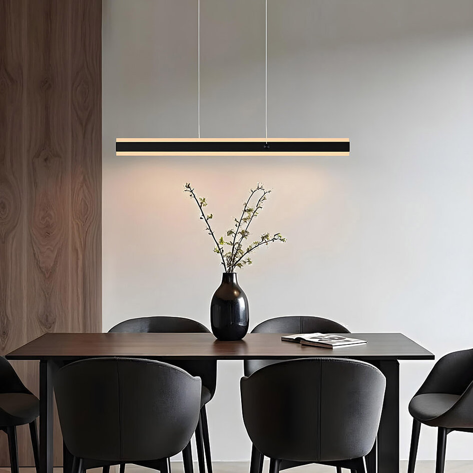 Minimalistische up en down light Andre - 3-staps dimbare LEDs - Zwart