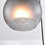 3-lichts hanglamp Brinati - grijs matglas