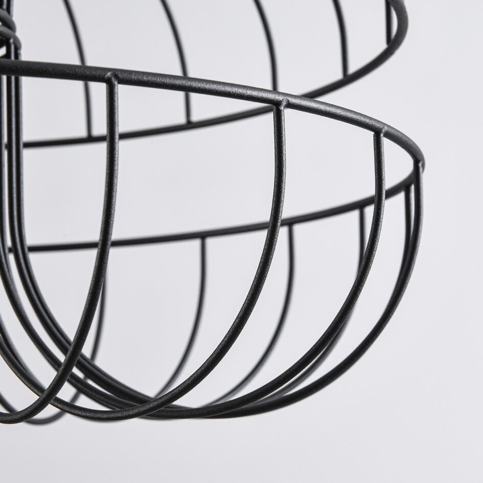 Industriële hanglamp Hilo in zwart metaal