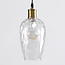 1-lichts hanglamp Verona transparant - langwerpig glas bolling