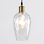 1-lichts hanglamp Verona transparant - langwerpig glas bolling