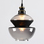 Hanglamp Sofie - smoke glas ronde art-deco bol