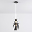 Hanglamp Sofie - smoke glas langwerpige art-deco bol
