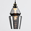 Hanglamp Sofie - smoke glas langwerpige art-deco bol