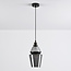 Hanglamp Sofie - smoke glas langwerpige art-deco bol