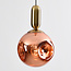 1-lichts hanglamp Lewis met golvend glas - rosé goud