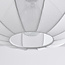 3-lichts japandi hanglamp met witte stoffen lampionnen - Fabrica