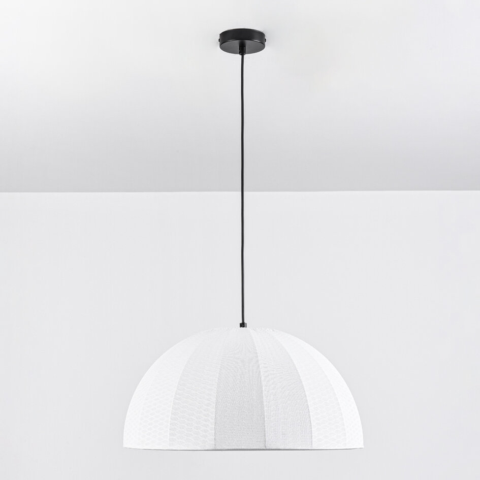 Hanglamp Karan - natuurlijke stoffen kap