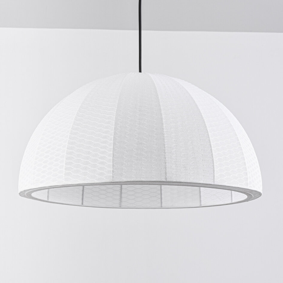 Hanglamp Karan - natuurlijke stoffen kap