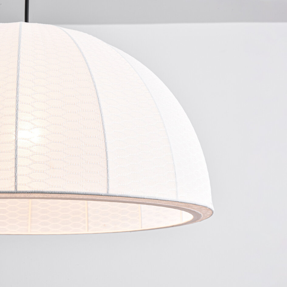 Hanglamp Karan - natuurlijke stoffen kap