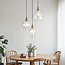 3-lichts design hanglamp Verona - helder glas