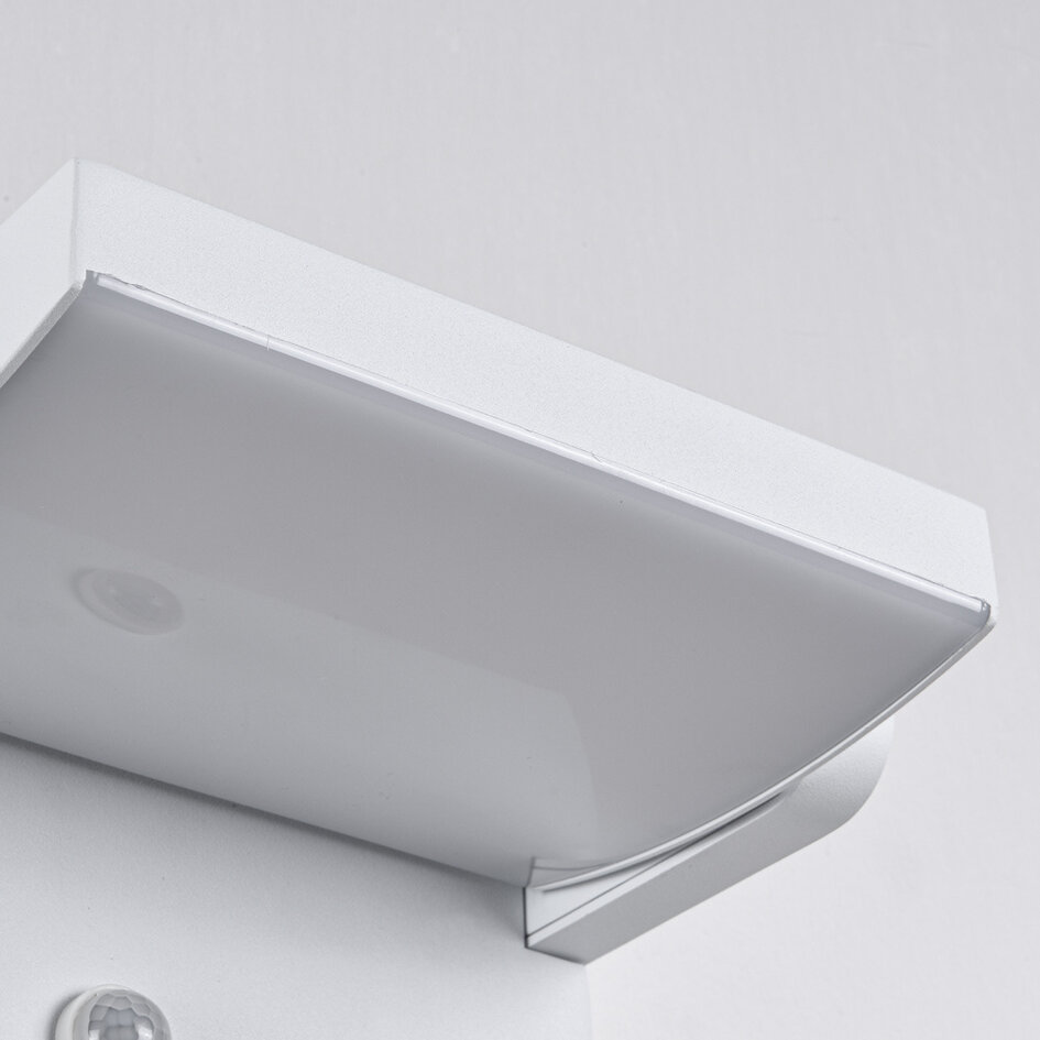 Verstelbare wandlamp Berlin met sensor - wit