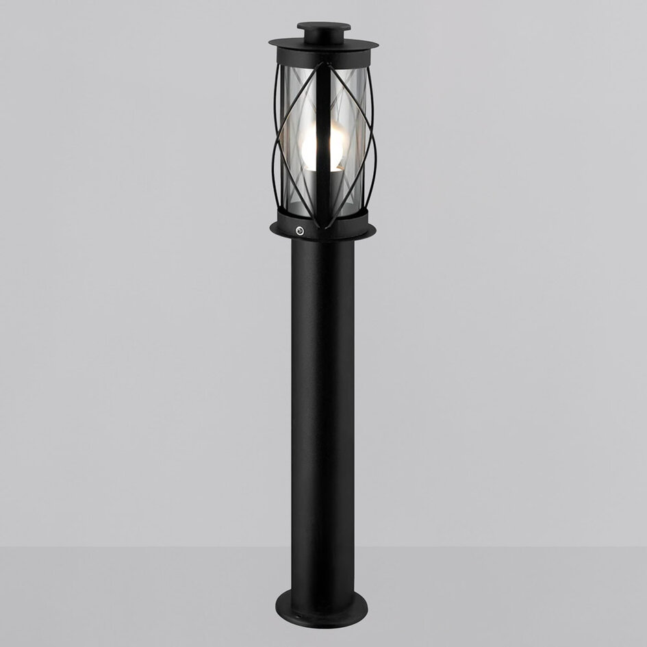 Landelijke RVS buitenlamp Lucia - 60 cm zwart