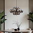 Design hanglamp zwart met smoke glas, 12-lichts - Decadi