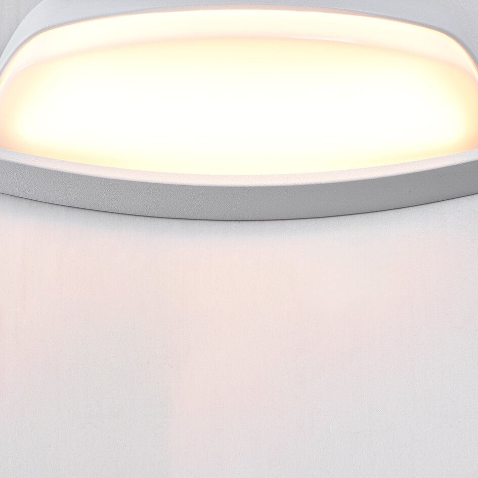 Moderne witte wandlamp Jessy voor buiten