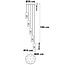 5-lichts hanglamp Cortado - koffiebruin en amber glas