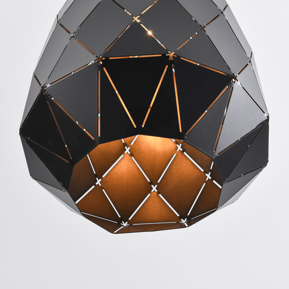 Design hanglamp glanzend zwarte decocratie – Jupiter